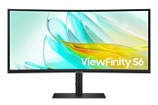 Bildschirm - 34" Samsung ViewFinity S6 - 3440x1440 (UWQHD) - 100Hz - VA - 90W USB-C - Curved - LS34C652UAUXEN
