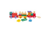 Holzspielzeug - Small Foot - Wooden Stacking Blocks Train 16dlg. - 3498
