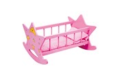 Puppen & Zubehör - Small Foot - Wooden Doll Bed Star Pink - 2865