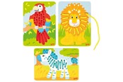 Puzzle - Goki Wooden Stringing Puzzles 3pcs. Holz - 58686