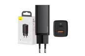 Handys - Adapter und Ladegeräte - Baseus Quick Travel Charger  GaN2 Lite USB+C 65W EU (black) - CCGAN2L-B01