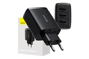 Stromkabel (Intern) - Baseus Compact Quick Charger 3x USB 17W (Black) - CCXJ020101