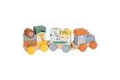 Holzspielzeug - Small Foot - Wooden Stacking Blocks Train Safari - 11698