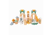Holzspielzeug - Small Foot - Wooden Building Blocks Safari 50dlg. - 11699