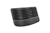 Tastaturen - Logitech Wave Keys - Graphite - ND - Ergonomische Tastatur - Nordisch - Schwarz - 920-012298