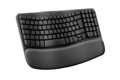 Tastaturen - Logitech Wave Keys for Business - Graphite - ND - Ergonomische Tastatur - Nordisch - Schwarz - 920-012332