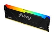 RAM - Kingston FURY Beast RGB DDR4-3200 - 16GB - CL16 - Single Channel (1 pcs) - Intel XMP - Schwarz mit RGB - KF432C16BB12A/16