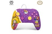 Gaming Zubehör - PowerA Verbesserter kabelgebundener Controller für Nintendo Switch – Princess Peach Battle - Wired Controller - Nintendo Switch - NSGP0092-01