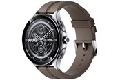 Smartwatches, Pulsuhren, Sportuhren & Schrittzähler - Xiaomi Watch 2 Pro - Silver Case with Brown Leather Strap - BHR7216GL