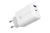 Handys - Adapter und Ladegeräte - Lippa 65W USB-C PD & USB-A QC GaN Wall Charger - White - LPWC65W
