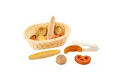 Rollenspiele - Small Foot - Plastic Bread Basket with Play Food Bread 12dlg. - 11444