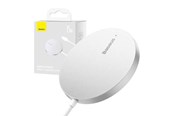 Handys - Adapter und Ladegeräte - Baseus Magnetic Wireless Charger Simple Mini3 15W (Silver) - CCJJ040012