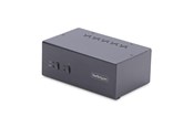 KVM Switches - StarTech.com P2DD46A2-KVM-SWITCH 2-Port Dual-Monitor DisplayPort KVM Switch 4K 60Hz 2x USB 5Gbps Hub Ports 2x USB 2.0 HID Ports Hotkey and Push-Button Switching - P2DD46A2-KVM-SWITCH