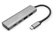 USB-Hubs - DIGITUS USB-C to 4 x USB-C Hub USB-Hubs - 4 - Grau - DA-70245