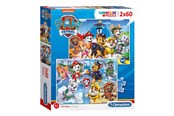 Puzzle - Clementoni Puzzle PAW Patrol 2x60st. Boden - 21617
