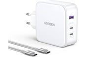 Handys - Adapter und Ladegeräte - UGREEN Nexode GaN 140W Triple USB Charger - White - 15339