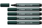 Utensilien zum Schreiben und Zeichnen - STABILO Pen 68 MAX - Fibre-tip Pen with Thick Chisel Tip - Earth Green - 768/63