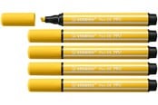 Utensilien zum Schreiben und Zeichnen - STABILO Pen 68 MAX - Felt-tip pen with thick chisel tip - yellow - 768/44