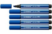 Utensilien zum Schreiben und Zeichnen - STABILO Pen 68 MAX - Fibre-tip Pen with Thick Chisel Tip - Dark Blue - 768/32