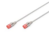 Netzwerk - Kabel - DIGITUS CAT 6 U-UTP Slim Patch Cord - 2m - Grau - 2m - DK-1617-020S