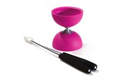 Spiele im Freien - Eureka Rubber Diabolo with Aluminum Sticks - Pink - 52515708