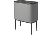 Reinigung - brabantia Bo Touch Bin Mineral Concrete Grey 3 x 11 L - 127229