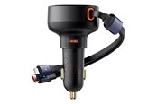 Stromkabel (Extern) - Baseus Car Charger  Enjoyment USB-C with USB-C cable and Lightning  60W (black) - C00057802111-00
