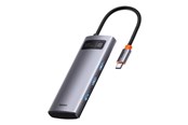 USB-Hubs - Baseus Hub 5in1 Metal Gleam Series USB-C to 3x USB 3.0 + HDMI + USB-C PD USB-Hubs - USB 3.0 - 5 - Grau - CAHUB-CX0G