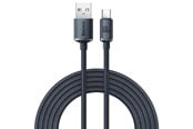 USB Kabel - Baseus Crystal Shine cable USB to USB-C 100W 1.2m (black) - CAJY000401