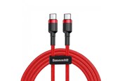 USB Kabel - Baseus Cafule PD2.0 60W flash charging USB For Type-C cable (20V 3A) 2m Red - CATKLF-H09