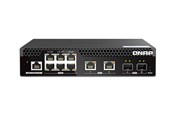 Switches - QNAP Web Managed Series - switch - half-width Layer 2 - 10 ports - Managed - rack-mountable - QSW-M2106R-2S2T