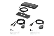 KVM Switches - Belkin Modular Secure Single Head - F1DN102MOD-HH-4