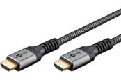 Display Kabel - Pro HDMI 2.1 Sleeved - 5m - Schwarz - HDMI2.1SL5