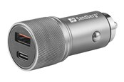 Handys - Adapter und Ladegeräte - Sandberg Car Charger 1xQC3.0+1xUSBC 48W - 441-50