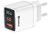 Handys - Adapter und Ladegeräte - Sandberg 35w Charger 1xUSB-C 1xUSB 35W - 441-52