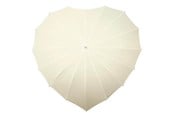 Freizeit & Reisen - Impliva Heart Umbrella - UV-Resistant - 110 cm - Creme - LR-8-OFFWHITE