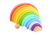 Interaktives Spielzeug (Ardunio und ähnliche) - Small Foot - Wooden Building Blocks Rainbow XL 14 - 11412