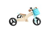Rutscherautos und Laufräder - Small Foot - Wooden Tricycle and Balance Bike 2in1 Turquoise - 11610