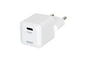 Handys - Adapter und Ladegeräte - Deltaco USB-C mini wall charger 1x USB-C PD 20 W white - USBC-AC150