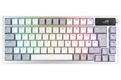 Tastaturen - ASUS ROG AZOTH 75% Wireless DIY Custom RGB - Gaming Tastatur (TKL) - 75% - Französisch - Weiss - 90MP031A-BKFA10