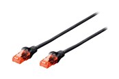 Netzwerk - Kabel - DIGITUS Professional patch cable - 25 cm - black - Schwarz - 0.25m - DK-1617-0025/BL