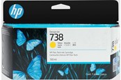 Druckerzubehör - Tinte & Toner - HP 738 / 498N7A - Yellow Ink - 498N7A