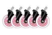 Gaming Stühle - Deltaco 3" Universal Rubber Caster - Rosa - GAM-157-P