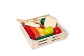 Rollenspiele - Melissa & Doug Cutting Food - Wooden Play Food - 487
