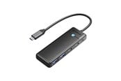 USB-Hubs - ORICO Adapter Hub 4in1 Orico USB A3.0x2 + Type-C3.0x1 + PD100Wx1 USB-Hubs - USB 3.0 - 4 - Schwarz - PAPW2AC-C3-015-BK-EP