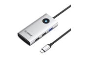 USB-Hubs - ORICO Type-C 5in1 HUB Multifunction Docking Station (silver) USB-Hubs - USB 3.0 - 5 - silber - PW11-5P-SV-EP