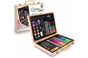 Kunst & Handwerk Ausstattung - Grafix Coloring set - 86 pieces in wooden suitcase - 150100