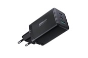 Handys - Adapter und Ladegeräte - Joyroom Charger GaN Ultra 65W 2C1A Cable C-C TCG01 (black) - JR-TCG01