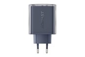 Handys - Adapter und Ladegeräte - Acefast A45 mains charger 2x USB-C 1xUSB-A 65W PD (grey) - A45 Noble jade