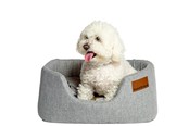 Hunde - Danish Design Colour Block Silver Lux Slumber Bett Groß - d01922